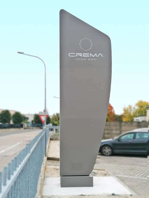 Totem pubblicitario per esterni Crema Outdoor Padova